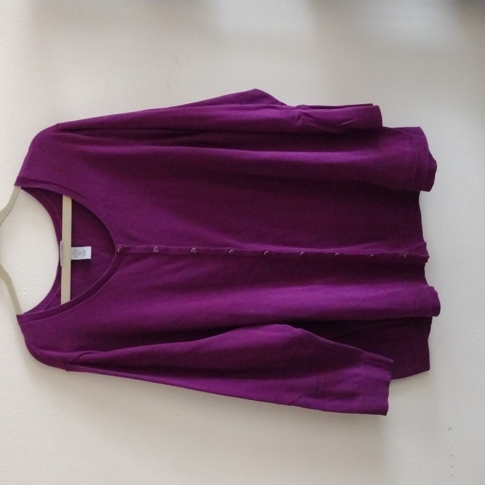 CATHERINE'S Purple Button Down Sweater